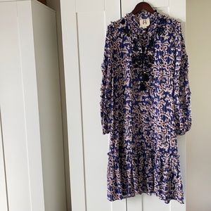 Figue 100% silk midi dress